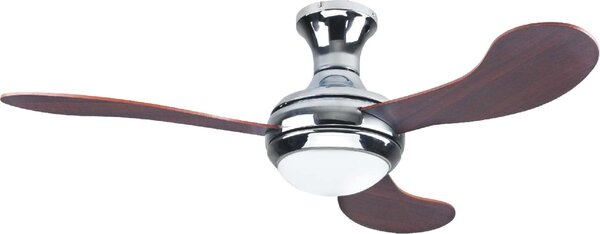 Zephir Ventilatore da Soffitto con Luce e Telecomando 3 Pale 132 cm colore Legno - ZFR3132M