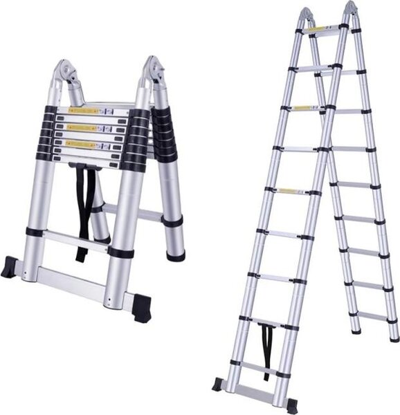 Scala telescopica articolata - 5,6 m, alluminio