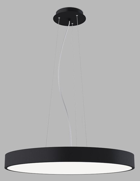 Apparecchio LED a sospensione MONO SLIM P-Z CRI90, Variante: MONO SLIM P-Z, Ø 600 mm, 60 W, 4200 lm, nero, 2CCT