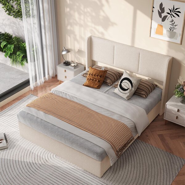 Materasso gonfiabile 160x200 cm, color beige "Flax"