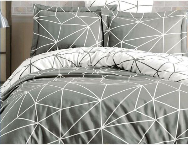 L'Essentiel Linge de Maison, Metaverse, Set copripiumino Ranforce (FR), grigio, 100 % COTONE RANFORCE, 240 x 220 cm