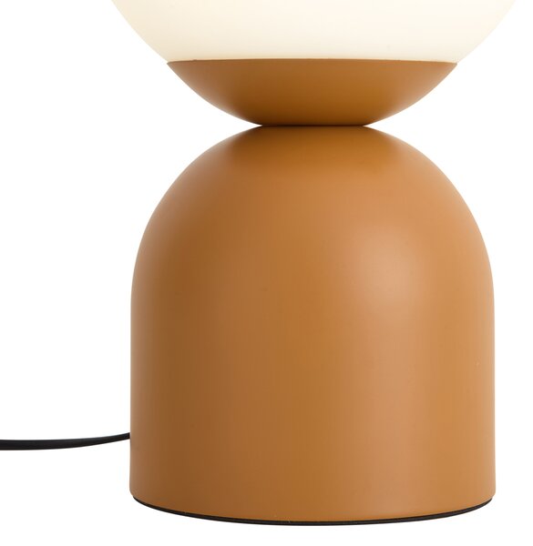Lampada da tavolo Hotel Chic arancione con vetro opale - Pallon Trend