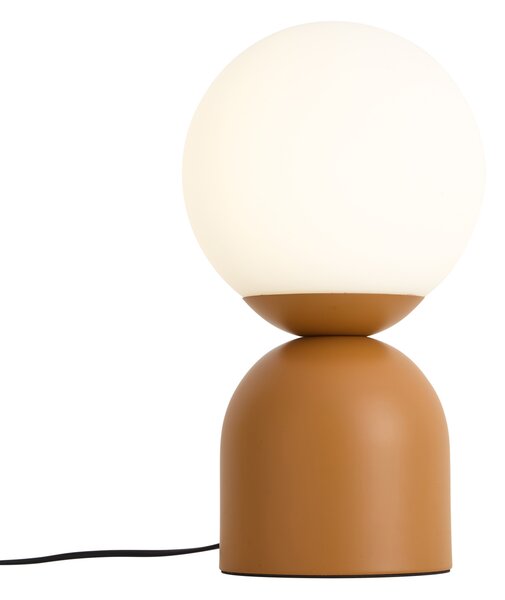 Lampada da tavolo Hotel Chic arancione con vetro opale - Pallon Trend