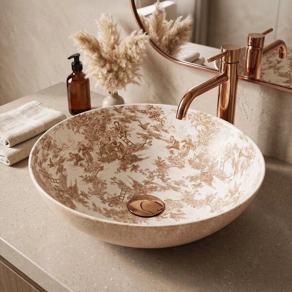 Lavabo da appoggio Rea Juliana Brown