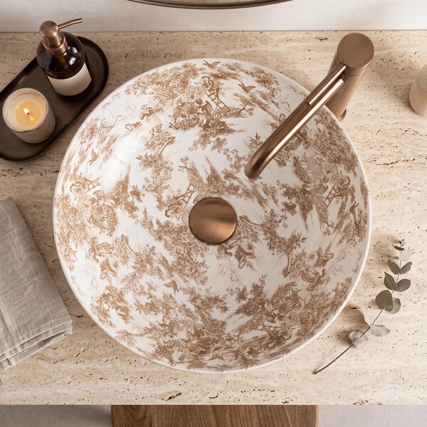 Lavabo da appoggio Rea Juliana Brown