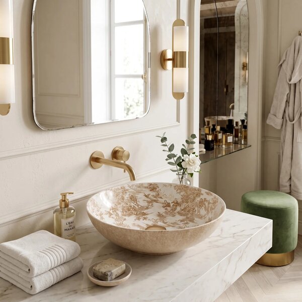 Lavabo da appoggio Rea Juliana Brown