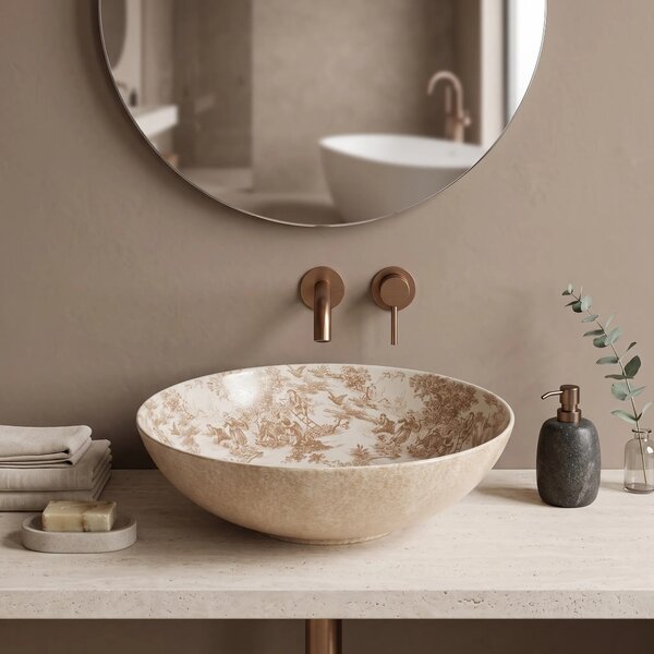 Lavabo da appoggio Rea Juliana Brown