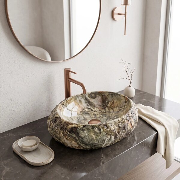 Lavabo da appoggio Rea Mika Canyon
