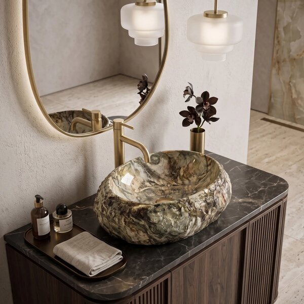 Lavabo da appoggio Rea Mika Canyon