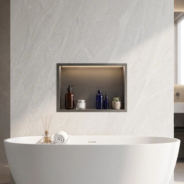 MENSOLA BAGNO LED 30x45 Titan