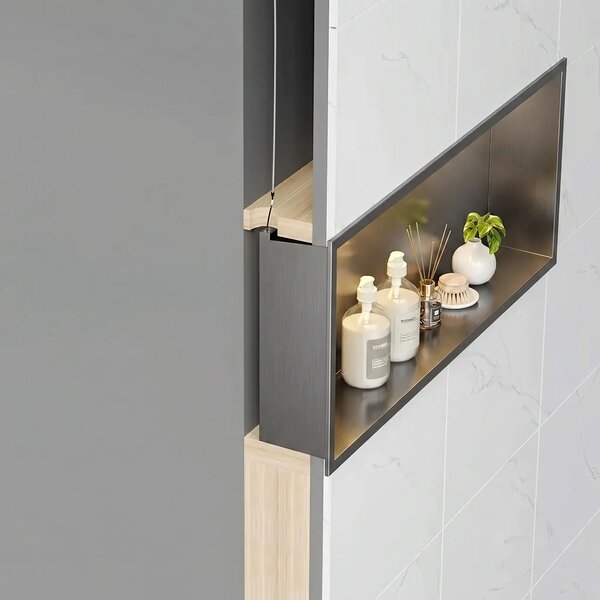 MENSOLA BAGNO LED 30x45 Titan