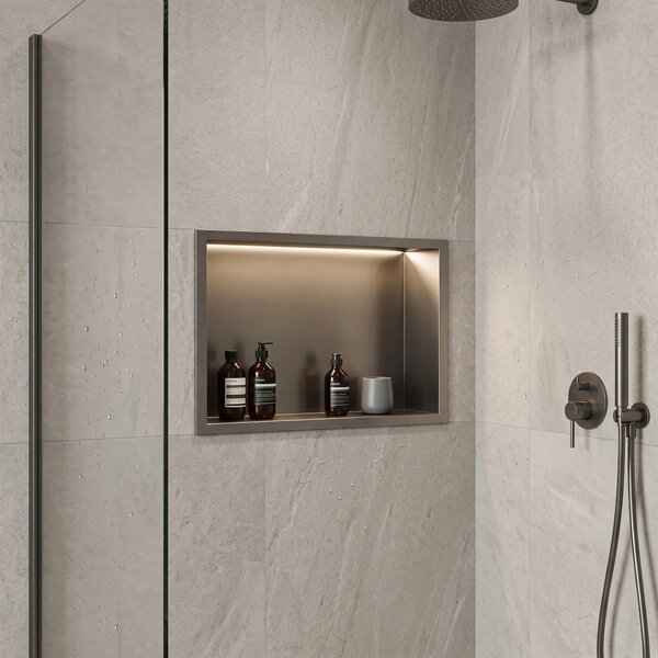 MENSOLA BAGNO LED 30x45 Titan