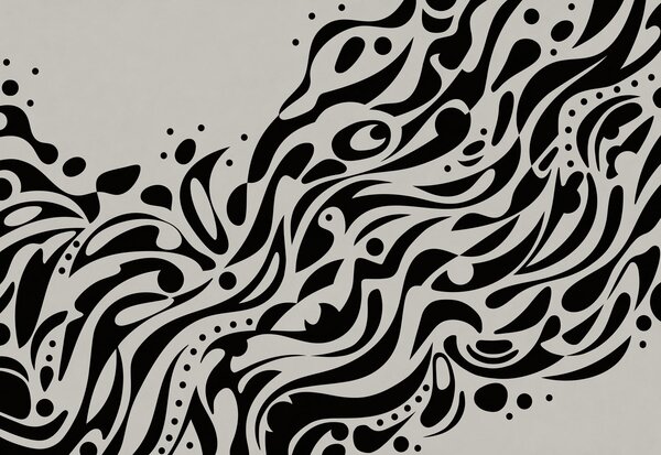 Carta da parati Motivo in bianco e nero, Carta da parati lastrazione, Carta da parati popolare, t01070v1 - Tapeko.it
