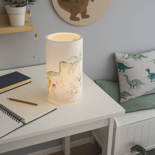 Elobra Lampada da tavolo Jurassic, dimmerabile, Cameretta, Plastica, Lampada da tavolo