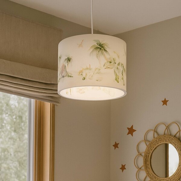 Elobra Lampada a sospensione Jurassic, Cameretta, Plastica, Lampada a sospensione
