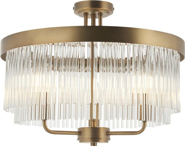 Endon 119109 - Lampadario a plafone CLERMONT 3xE14/6W/230V in ottone