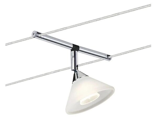 Paulmann 94138 - 1xGU4/10W Faretto per sistema a cavo COLMAR 12V cromato