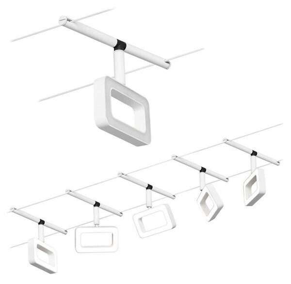 Paulmann 94483 - KIT 5xLED/4,8W Sistema completo a cavo FRAME 230V bianco