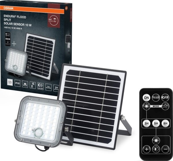 Osram - Proiettore LED solare con sensore ENDURA LED/10W/230V IP65 + DO