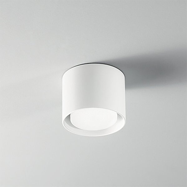 Plafoniera cilindro perenz geo 6740 b gx53 led metallo bianco opaco - Perenz