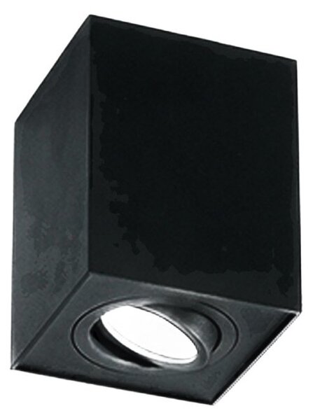 Plafoniera parallelepipedo perenz centric 8364 n gu10 led metallo nero opaco - Perenz