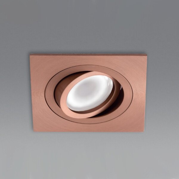 Faretto incasso gea led gfa044 gu10 led orientabile alluminio classico - Gea Led