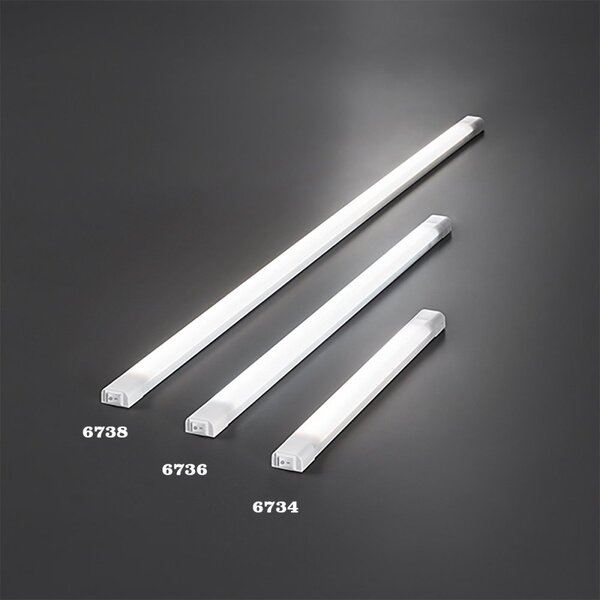 Reglette perenz tiny 6734 b lc 4w led 3000k plastica resina - Perenz