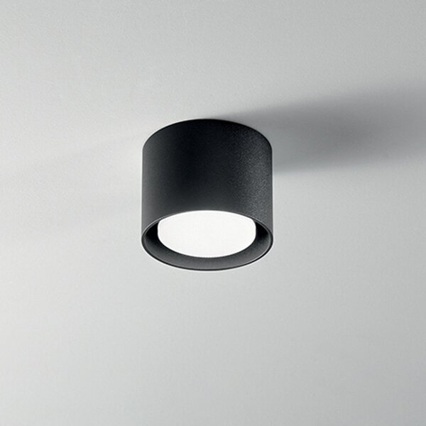 Plafoniera cilindro perenz geo 6740 n gx53 led metallo nero opaco - Perenz