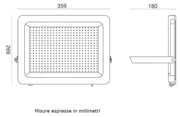 Proiettore led gea led ges2343 200w ip65 orientabile alluminio vetro - Gea Led