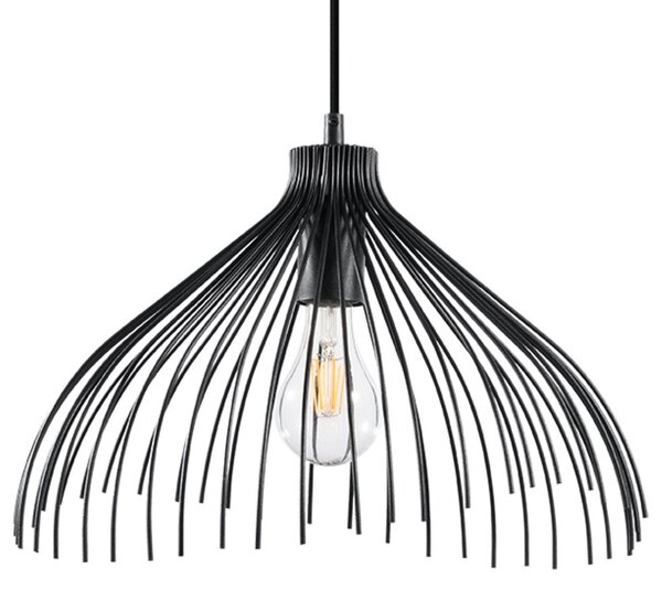 Lampada a sospensione UMB nero 1xE27 15W acciaio 125x40x40cm Sollux Lighting