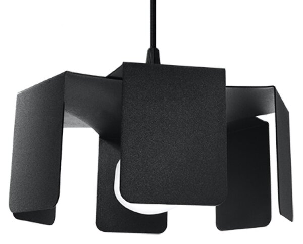 Lampada a sospensione TULIP nero 1xE27 15W acciaio 110x24x24cm Sollux Lighting