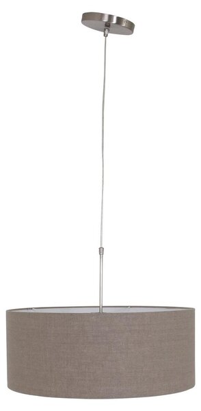 Lampada a sospensione - grigio - Sparkled Light - metallo tessile - Ø 50cm - E27 - 9890ST - Steinhauer