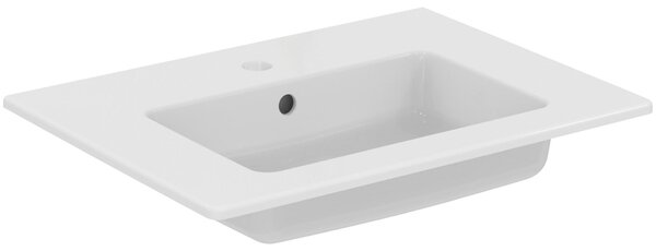 Ideal Standard Eurovit lavabo pour meuble 610mm, 1 trou pour robinet, avec trop-plein, blanc, E066801, E066801