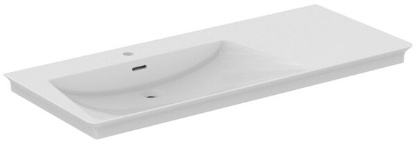 Ideal Standard La Dolce Vita Lavabo pour meuble 1260mm, 1 trou pour robinet, tablette à droite, avec trop-plein, E2632MA, E2632MA