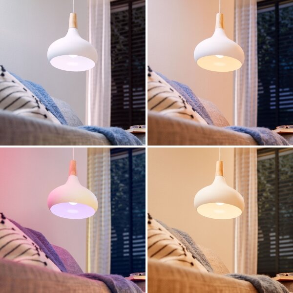 Confezione da 2 lampadine LED RGB dimmerabili Philips SMART A60 E27/8,5W/230V 2200-6500K + telecomando