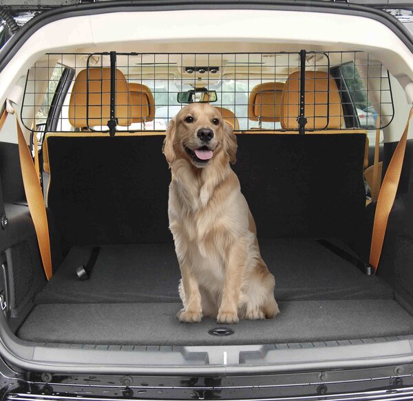 PawHut Barriera Divisore per Cani Universale per Poggiatesta Macchina Facile da Installare Regolabile 91-152cm|Aosom
