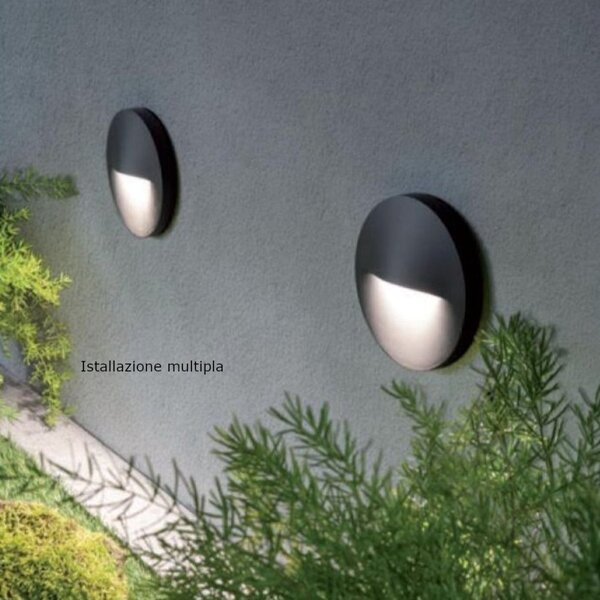 Applique moderno sovil open 98201 16 led 3000k ip65 alluminio - Sovil Illuminazione