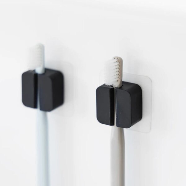 Portaoggetti multifunzione in silicone nero in set da 2 Film Hook - YAMAZAKI