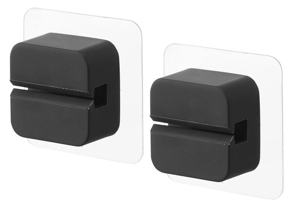 Portaoggetti multifunzione in silicone nero in set da 2 Film Hook - YAMAZAKI