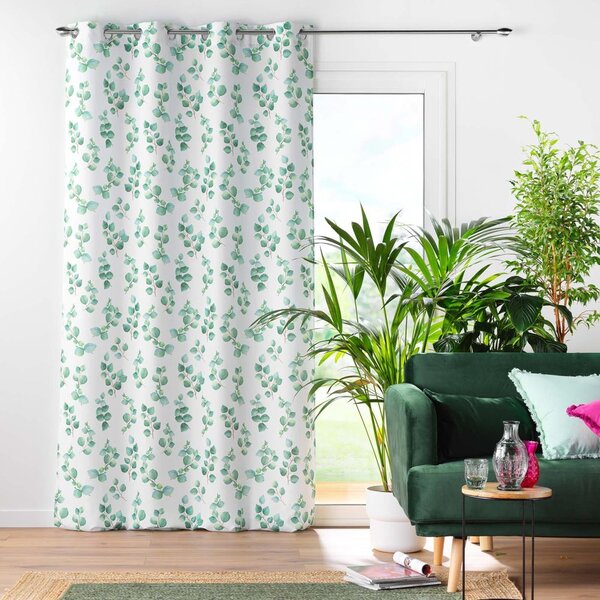 Tenda bianco-verde 140x280 cm Leandre - douceur d'intérieur