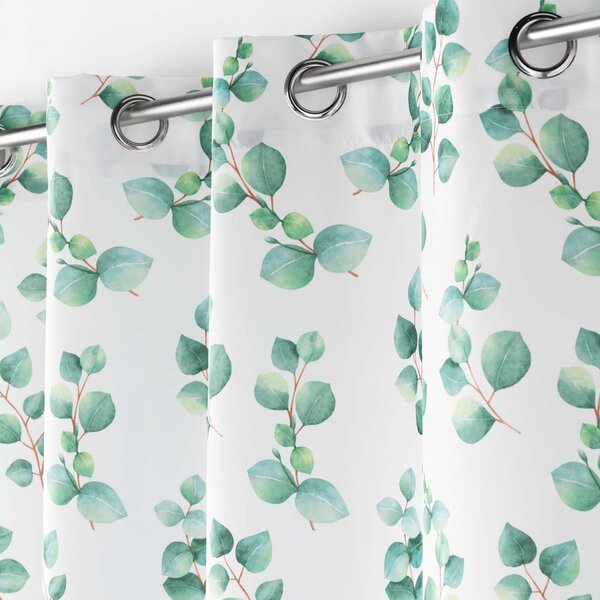 Tenda bianco-verde 140x280 cm Leandre - douceur d'intérieur
