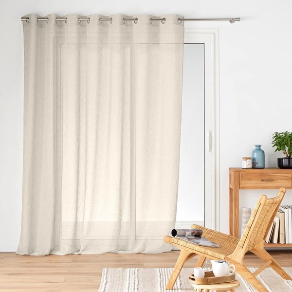 Tenda sottile di colore naturale 240x240 cm Carlin - douceur d'intérieur