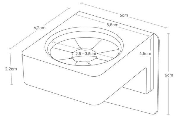 Supporto multifunzione in plastica nera Film Hook - YAMAZAKI