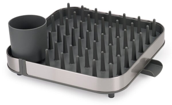 Scolapiatti regolabile grigio in acciaio inox 35x39 cm Duo - Joseph Joseph