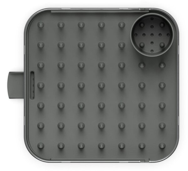 Scolapiatti regolabile grigio in acciaio inox 35x39 cm Duo - Joseph Joseph