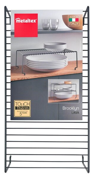 Ripiano aggiuntivo nero per cucina Lava Brooklyn - Metaltex