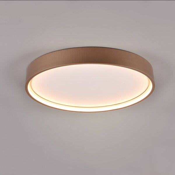 Trio Lighting Plafoniera a LED Doha, Marrone / Ruggine, Soggiorno / Sala da pranzo, Metallo, Plafoniera LED