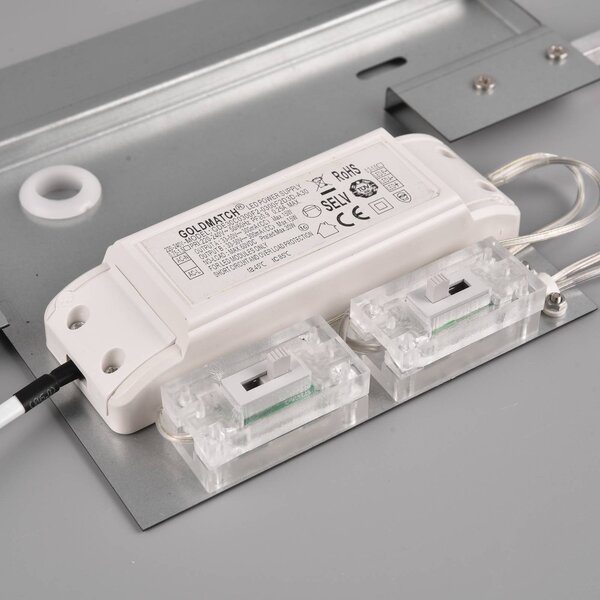 Trio Lighting Plafoniera a LED Doha, Marrone / Ruggine, Soggiorno / Sala da pranzo, Metallo, Plafoniera LED