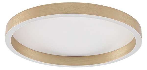 Plafoniera Lucande, Rotundo, dimmerabile, Dorato / Ottone, Soggiorno, Plastica, Moderno