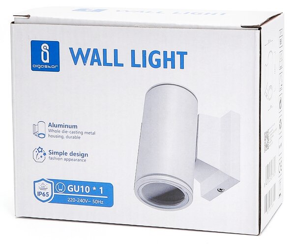 Applique da parete Bellini Bianco IP65 1 x GU10 Aigostar